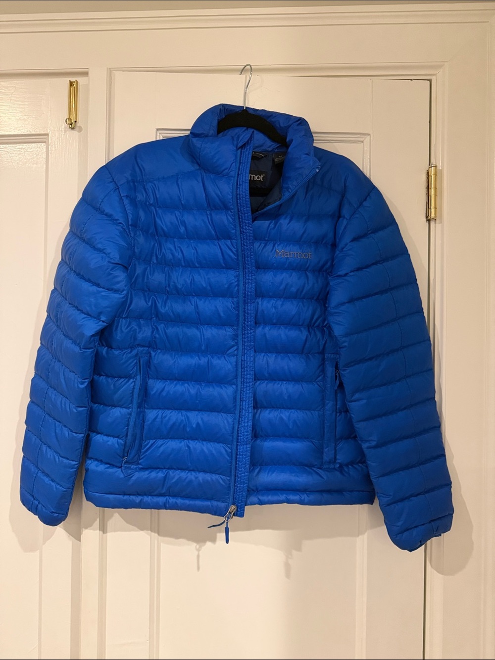 Marmot Men’s Bright Blue Quilted Puffer Jacket